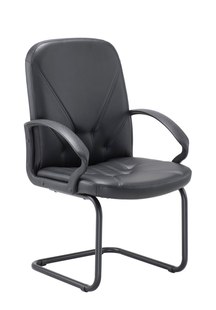 Small Slam Visitors Chair Black Pu