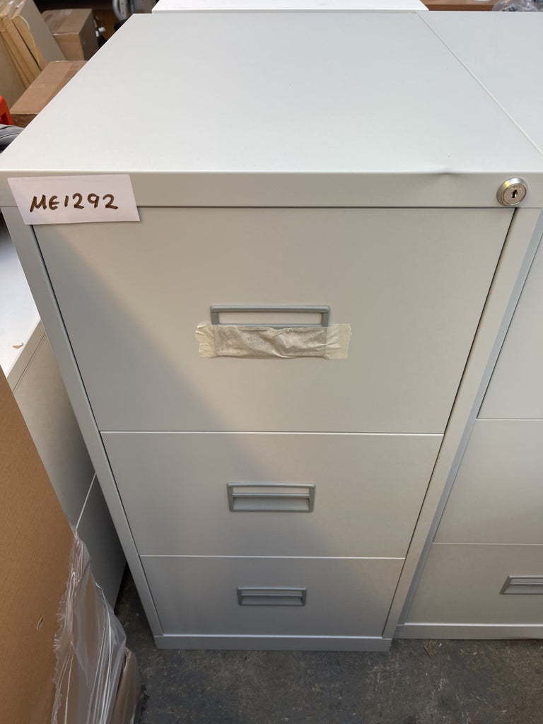 Grey 3 Drawer Filing Cabinet